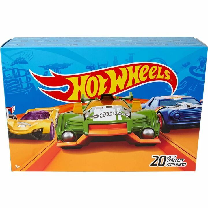 Hot Wheels 20 Piece 1:64 Scale Toy Cars & Trucks Set