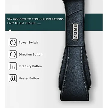 MoCuishle Shiatsu Neck and Back Massager with Heat