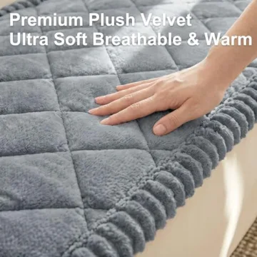 Smiry Fuzzy Couch Cover for Dogs - Non-Slip & Washable