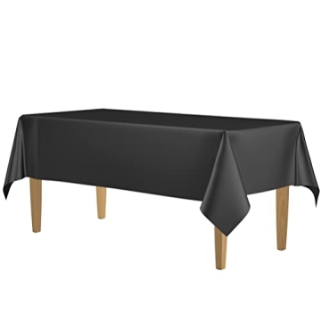 Black Disposable Tablecloths 54 x 108 in. - 14 Pack