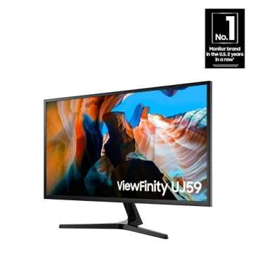 SAMSUNG 32" UJ59 4K UHD Computer Monitor - Perfect for Work & Gaming
