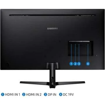 SAMSUNG 32" UJ59 Series 4K UHD Monitor for Gaming and Work