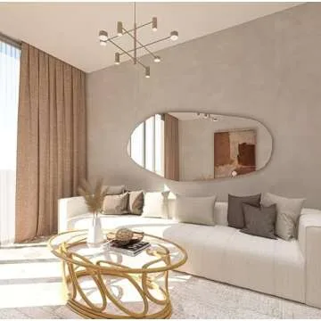 NORTH KAISER Asymmetrical Wall Mirror in Irregular Frame