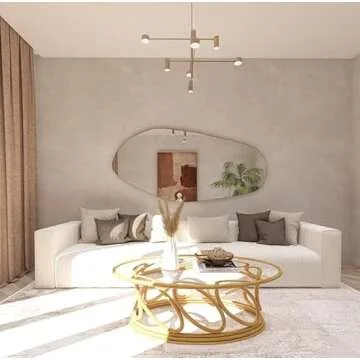 NORTH KAISER Asymmetrical Wall Mirror in Irregular Frame