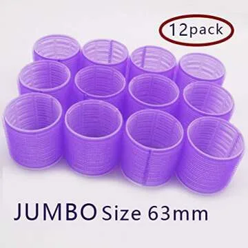 Jumbo Size Hair Roller sets, Self Grip, Salon Hair Dressing Curlers, Hair Curlers, 3 size 36 packs
