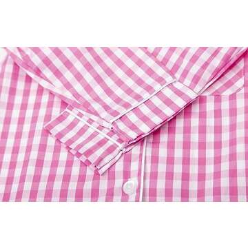 Mud Kingdom Toddler Pajamas for Girls Boys Kids Clothes Sets Button Down Lattice 100% Cotton Sleepwear Pink 9-10 Years