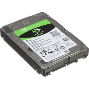 Seagate BarraCuda 4TB Mobile Hard Drive with SATA 6Gb/s Fast Performance