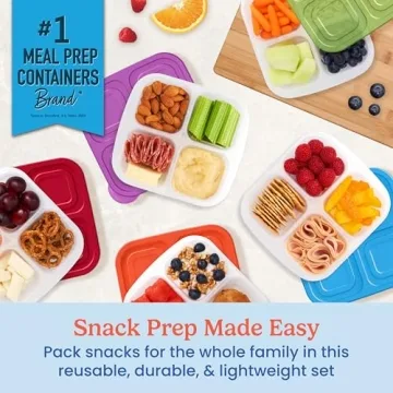 Bentgo Easyboxes 4-Compartment Snack Containers Set