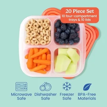 Bentgo Easyboxes 4-Compartment Snack Containers Set