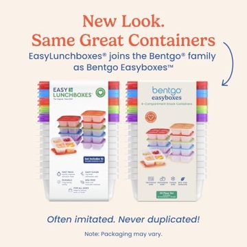 Bentgo Easyboxes 4-Compartment Snack Containers Set