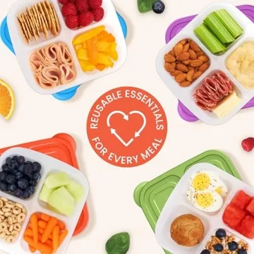 Bentgo Easyboxes 4-Compartment Snack Containers Set