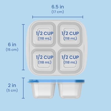 Bentgo Easyboxes 4-Compartment Snack Containers Set