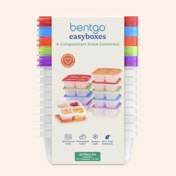 Bentgo Easyboxes 4-Compartment Snack Containers Set