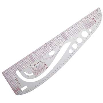 RZDEAL 6 Plastic Sewing Ruler Set for Designers