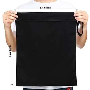 Shappy 2 Pcs Large Travel Laundry Bag Washable Waterproof Wet Dry Large Dirty Clothes Bag Bathing Wo...