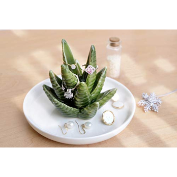 Charming PUDDING CABIN Aloe Ring Holder for Jewelry