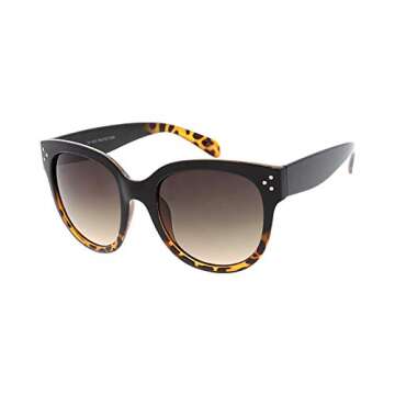 Stylish AStyles Women's Oversized Fashion Horn Rimmed Audrey Sunglasses - UV400 Protection