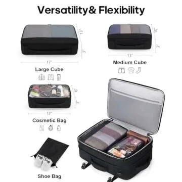 Bagsure Travel Backpack 42L Flight Approved Carry-on