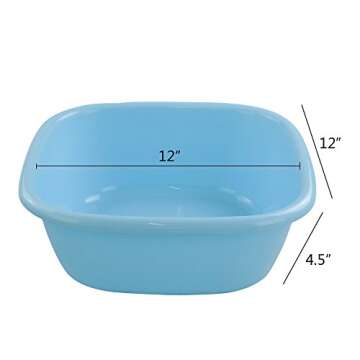 Wekioger 8 Quart Dish Pan Basin, Versatile 3-Pack