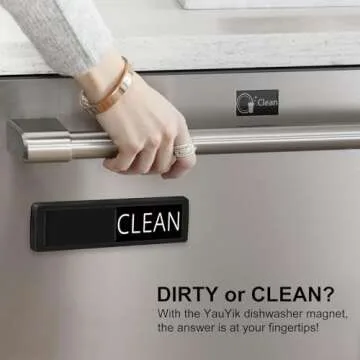 YauYik Clean and Dirty Dishwasher Magnet Sign for Easy Use