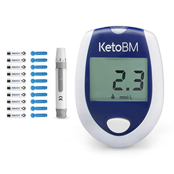 KetoBM Blood Ketone Meter Kit for Keto Diet Testing - Complete Ketone Test Kit with Ketone Monitor, ...