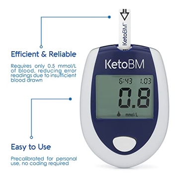 KetoBM Blood Ketone Meter Kit for Accurate Testing