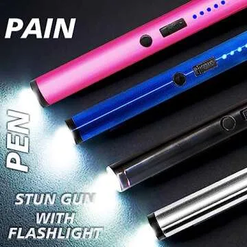 FIGHTSENSE Heavy Duty Pain Pen Stun Gun - Personal Security