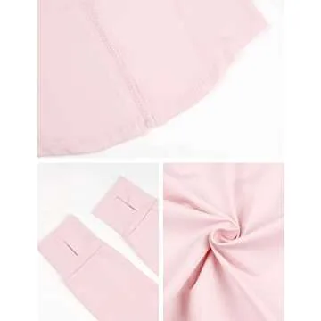 Yeokou Women’s Active Zip Up Cropped Athletic Jacket Pink