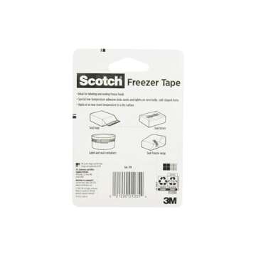 Scotch Freezer Tape, 3/4 x 1000 Inch, 2-PACK