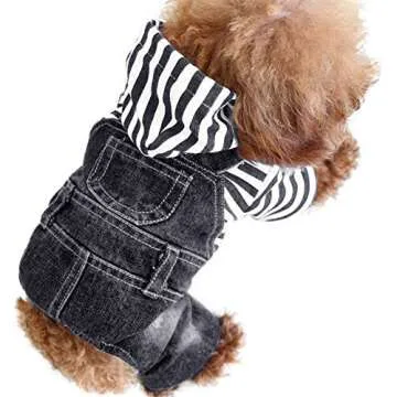 SILD Pet Denim Jumpsuit for Happy Dogs in Stylish Blue