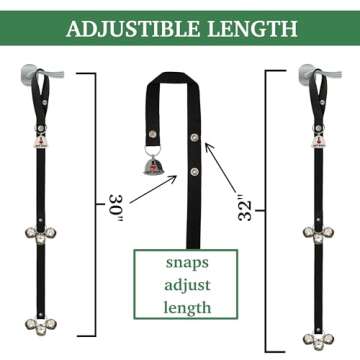 Caldwell's Pet Supply Co. Dog Potty Bells, Dog Door Bell, Bells to Go Outside, Potty Training Bell, Dogs Doorbell, Dogs Potty Doorbell, Ring to Go Pee, All Breed Puppy Training Tool