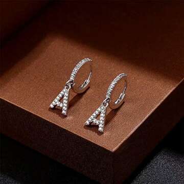 Elegant Initial Earrings for Women - Hypoallergenic Style