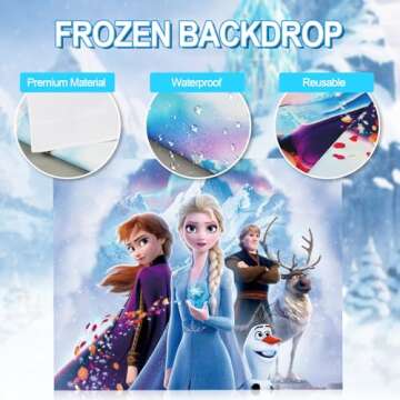 Magical Frozen Birthday Party Decorations Set for Kids