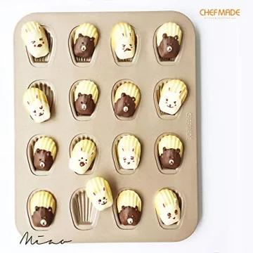 CHEFMADE Non-Stick Mini Madeleine Cake Pan for Baking