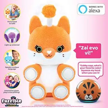Interactive Fuzzible Friends Cubby The Fox Plush Toy