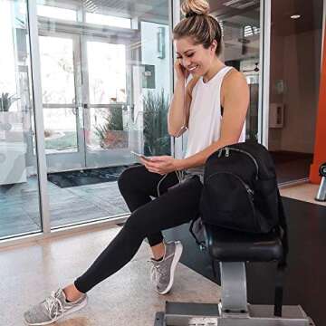 4 Pack Leggings with Pockets for Women - High Waisted Soft Tummy Control Slimming Black Yoga Pants Workout Running