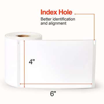 MiroCaro 4" x 6" Shipping Labels Compatible with Dymo Labelwriter 4XL 1744907,1755120, Postage Thermal Labels (2 Rolls, 440 Labels)