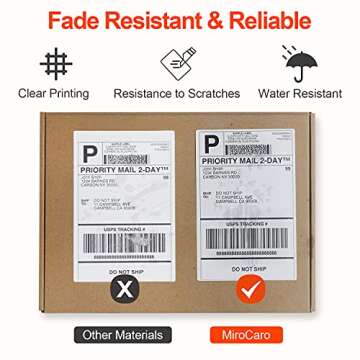 MiroCaro 4" x 6" Shipping Labels Compatible with Dymo Labelwriter 4XL 1744907,1755120, Postage Thermal Labels (2 Rolls, 440 Labels)