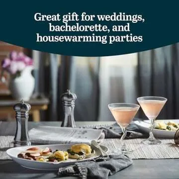 Stylish Libbey Z-Stem Martini Glasses Set for Parties