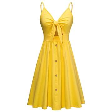 LAISHEN Women’s Summer Dress with Pockets - Perfect for Beach