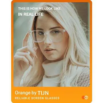 TIJN Gaming Glasses Blue Light Blocking Glasses for Women Men Nerd Eyeglasses Anti Eyestrain Anti UV...