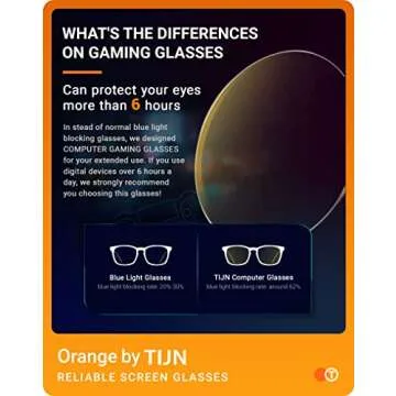 TIJN Gaming Glasses Stylish Eye Protection for Everyone