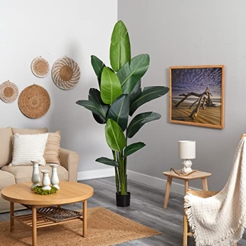 Nearly Natural 7Ft Travelers Palm Tree - Realistic Indoor Decor