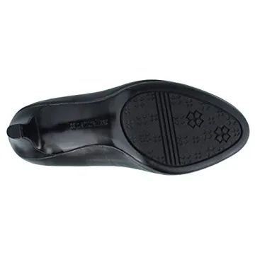 Naturalizer Black Leather High Heel Pumps for Women 8