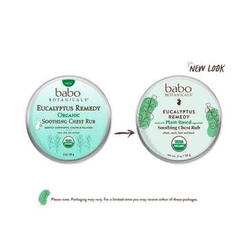 Babo Botanicals Eucalyptus Remedy Soothing Chest Rub - USDA Organic - Calming relief with eucalyptus...