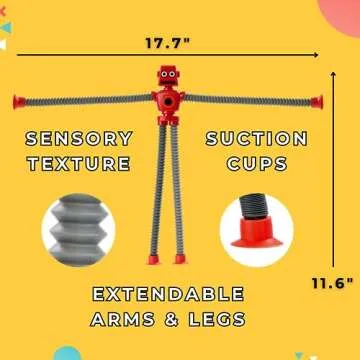 Nutty Toys Sensory Robot Toys - Fun Fidget for Kids 3-10