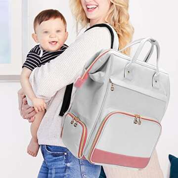 Damero Wearable Breast Pump Backpack with Cooler, Compatible with Elvie and Momcozy Breast Pump, Wearable Breast Pump Bag with Laptop Sleeve for Wearable Breast Pumps, Patent Pending