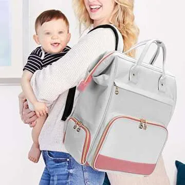 Damero Wearable Breast Pump Backpack with Cooler, Compatible with Elvie and Momcozy Breast Pump, Wearable Breast Pump Bag with Laptop Sleeve for Wearable Breast Pumps, Patent Pending