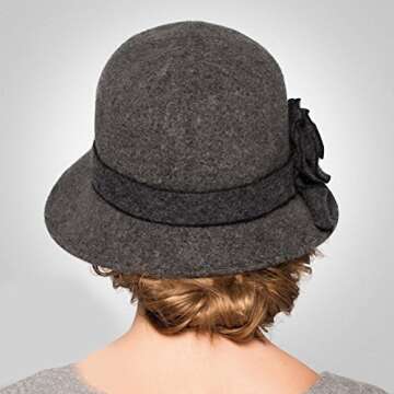 Stylish Maitose Women's Wool Felt Church Bowler Hat