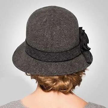 Stylish Maitose Women's Wool Felt Church Bowler Hat